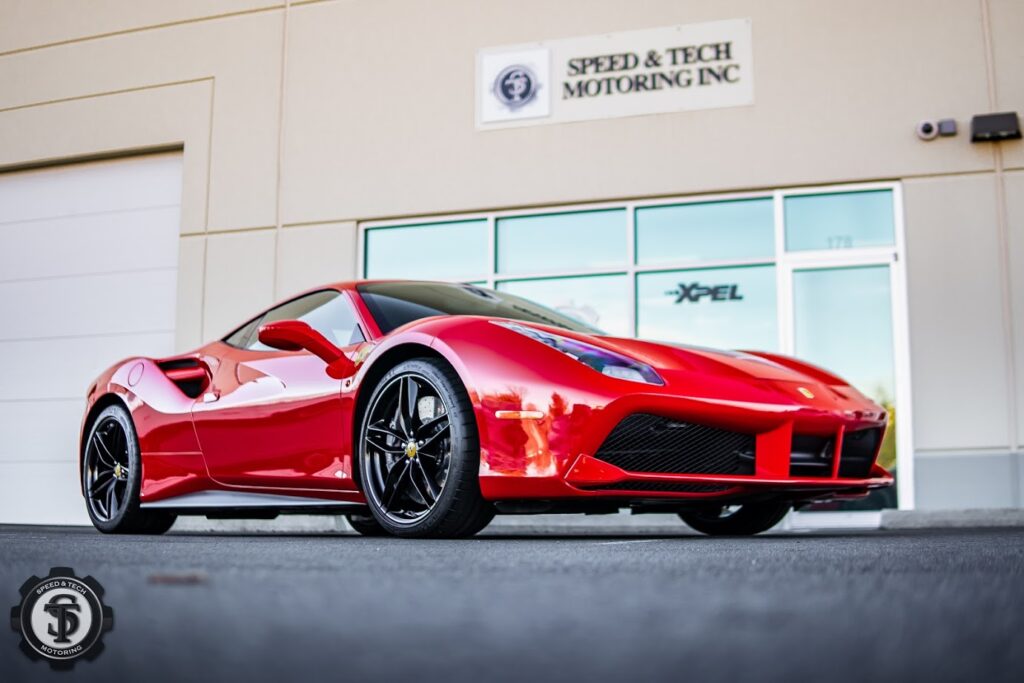 Paint Correction Ferrari 488 GTB at Speed and Tech Motoring Sterling, VA