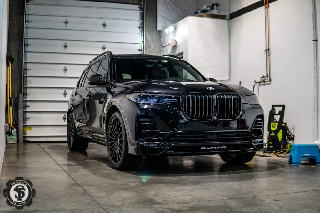 XPEL Black Ceramic Tint - BMW X7 receiving the best Gloss Paint Protection Film at Speed and Tech Motoring in Sterling, VA