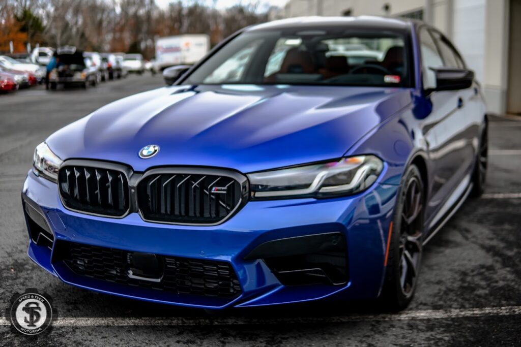 High-quality ceramic coating on a BMW M5 at Speed & Tech Motoring in Sterling, VA